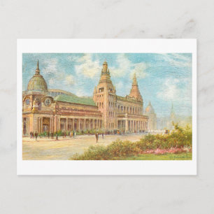 Cartão Postal Kelvin Hall antigo, Glasgow, Escócia
