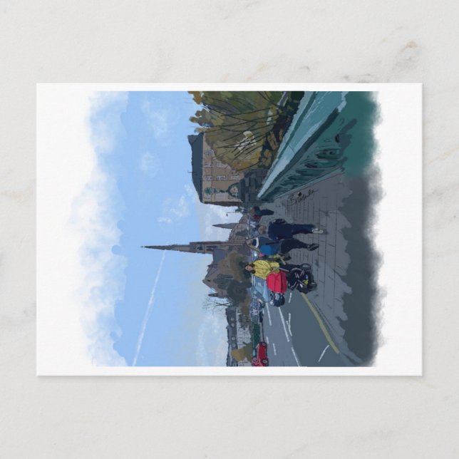 Cartão Postal Kelvinbridge Glasgow, Escócia (Frente)