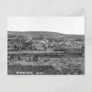Cartão Postal Kemmerer Wyoming, por volta de 1920