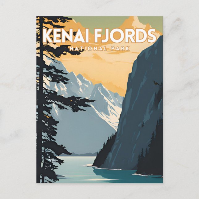Cartão Postal Kenai Fjords (Frente)