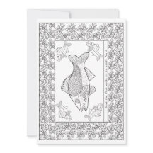 Cartão Postal Keniano para Colorir – Provérbio Kan