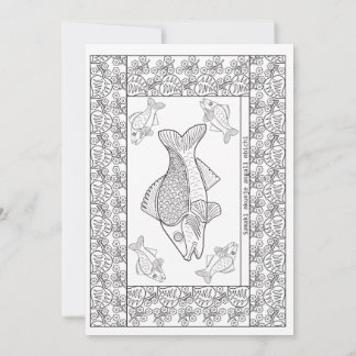 Cartão Postal Keniano para Colorir – Provérbio Kan