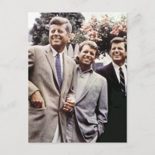 Cartão Postal Kennedy Brothers, Presidente John, Robert & Ted