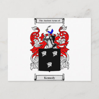 Cartão Postal Kennedy (Irlandês) Casaco de Armas