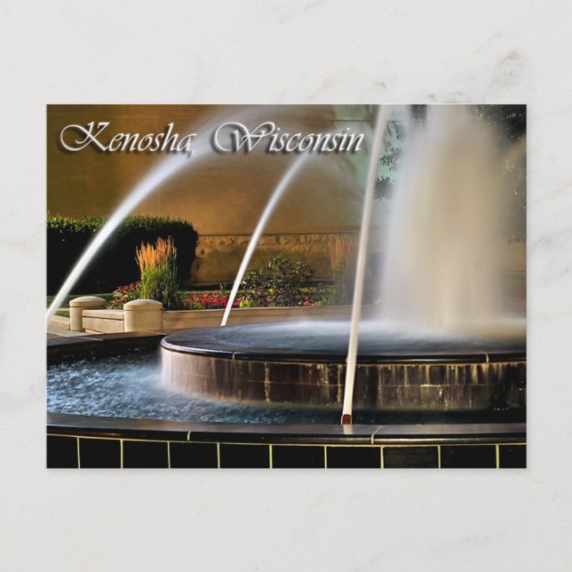 Cartão Postal Kenosha, Wisconsin (Frente)