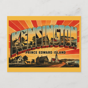 Cartão Postal Kensington PEI Anne's Museum Town