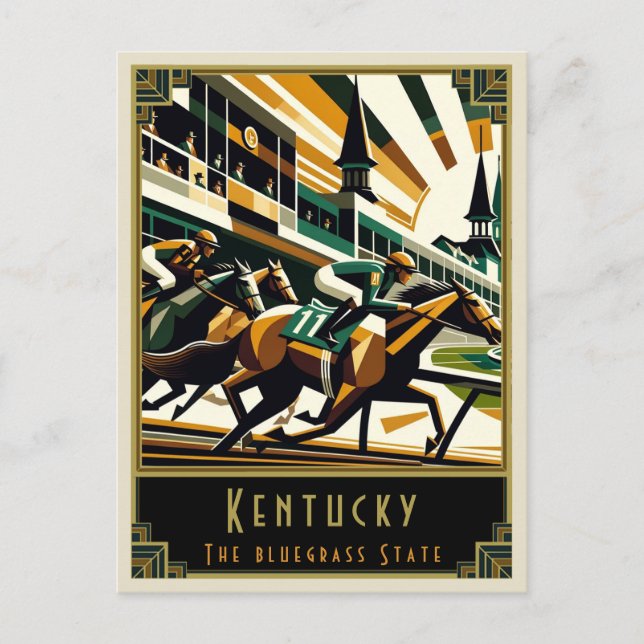Cartão Postal Kentucky | Art Deco (Frente)