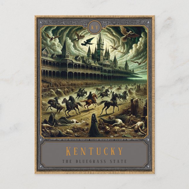 Cartão Postal Kentucky | Cartão-postal de arte gótica (Frente)