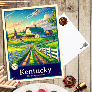 Cartão Postal Kentucky   Cartão-postal Sombreado do Cel do Estil