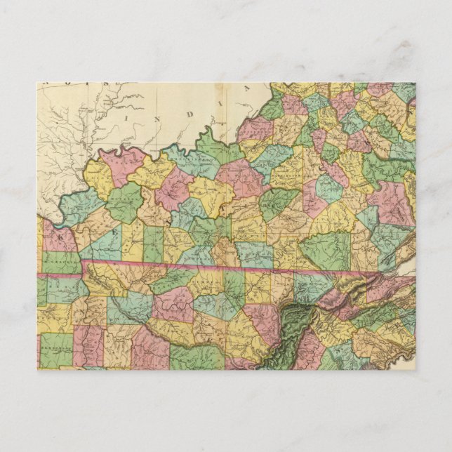 Cartão Postal Kentucky e Tennessee 6 (Frente)