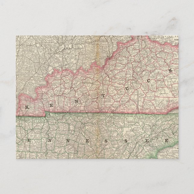Cartão Postal Kentucky e Tennessee 7 (Frente)