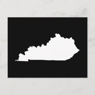 Cartão Postal Kentucky em branco e preto