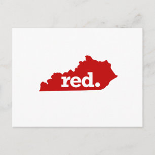 CARTÃO POSTAL KENTUCKY ESTADO VERMELHO