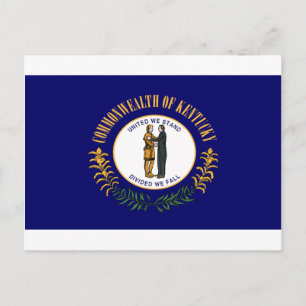 Cartão Postal Kentucky Flag