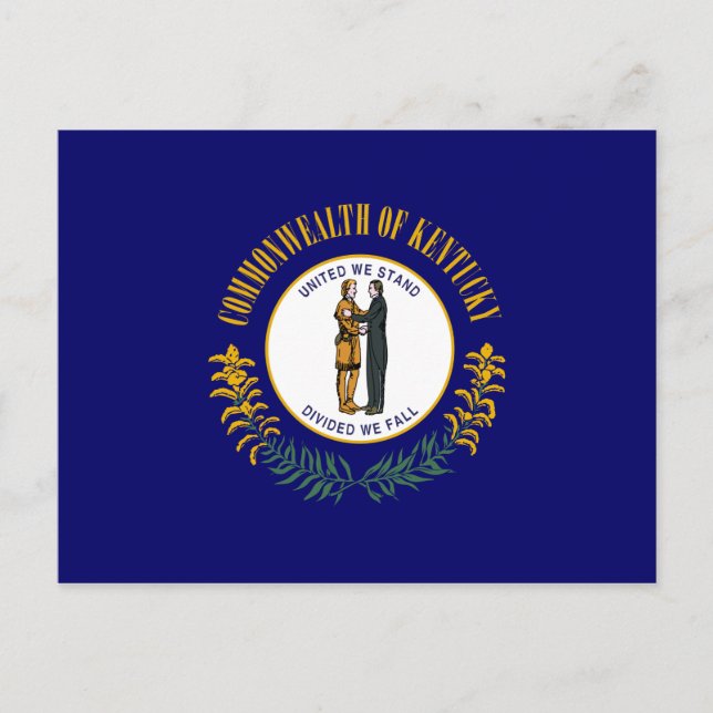 Cartão Postal Kentucky Flag (Frente)