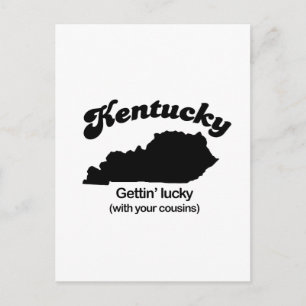 Cartão Postal Kentucky Motto - Gettin Lucky