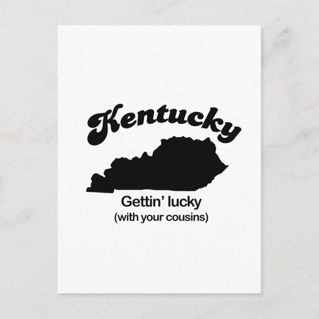 Cartão Postal Kentucky Motto - Gettin Lucky (Frente)