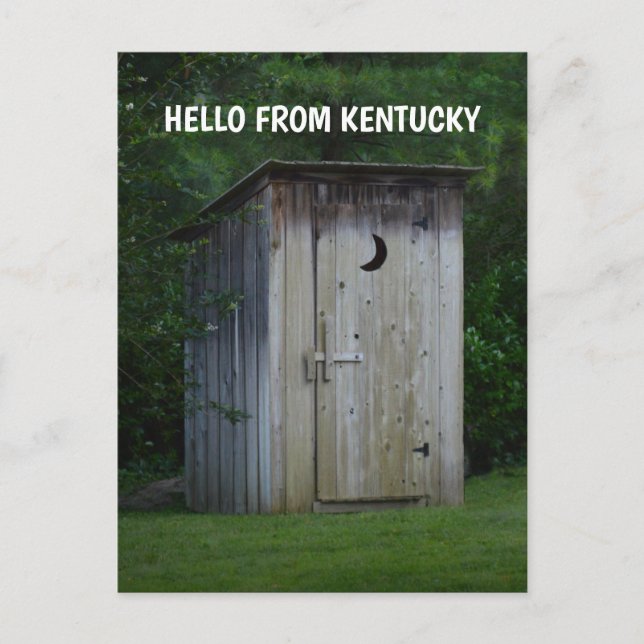 cartão postal KENTUCKY OUTHOUSE (Frente)