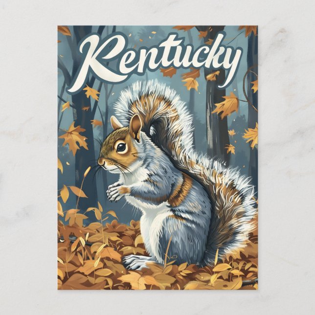 Cartão Postal Kentucky Squirrel (Frente)