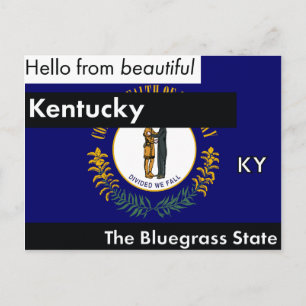 Cartão Postal Kentucky The Bluegrass State