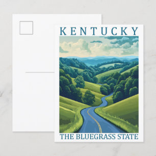 Cartão Postal Kentucky the Bluegrass State USA Viagem Place