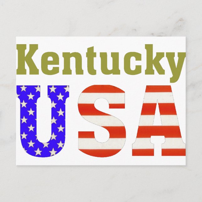 Cartão Postal Kentucky USA! (Frente)