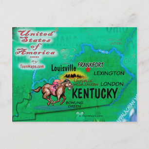 Cartão Postal Kentucky USA Card