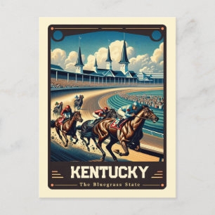 Cartão Postal Kentucky Vintage espirituosa patriótica