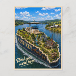 Cartão Postal Kentucky | Wish You Were Here | Série de Estados