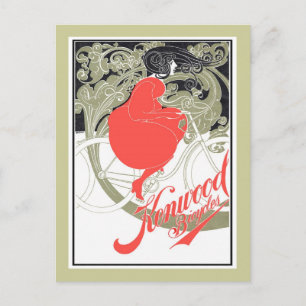 Cartão Postal Kenwood Bicicletas Art Nouveau
