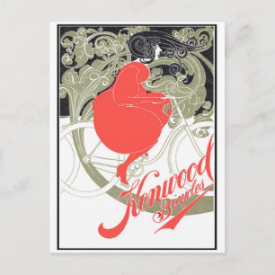 Cartão Postal Kenwood Bicicletas Art Nouveau