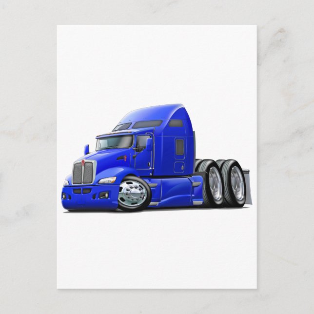 Cartão Postal Kenworth 660 Blue Truck (Frente)