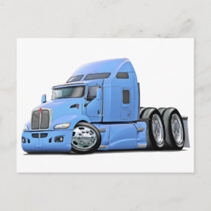 Cartão Postal Kenworth 660 Lt Blue Truck