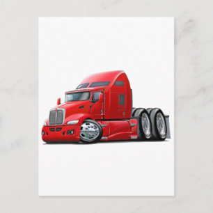 Cartão Postal Kenworth 660 Red Truck