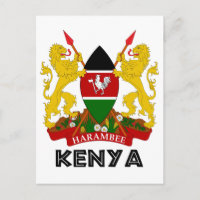KENYA - emblema / bandeira / casaco de braços / sí