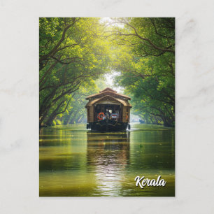 Cartão Postal Kerala Houseboat India