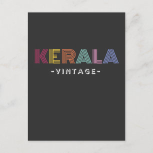 Cartão Postal kerala vintage T-Shirt Wooden Box Sinal