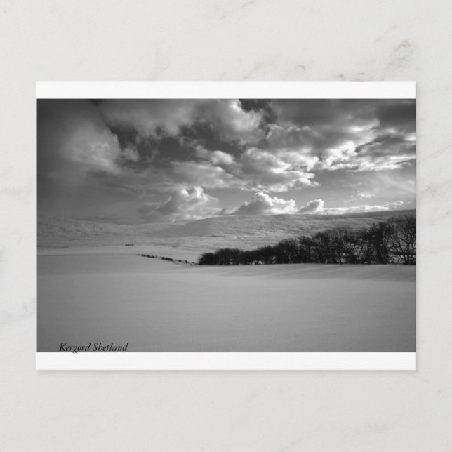 Cartão Postal Kergord Shetland (Frente)