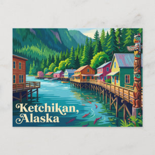 Cartão Postal Ketchikan Alasca