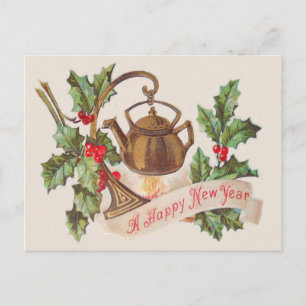 Cartão Postal Kettle Fire Holly