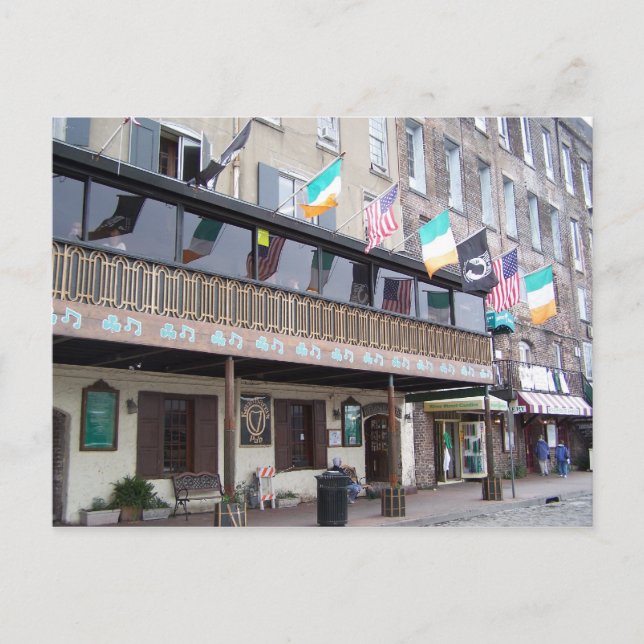 Cartão Postal Kevin Barry's Pub - Savannah, GA (Frente)