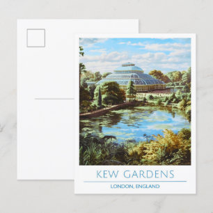 Cartão Postal Kew Gardens London England Art Viagens vintage