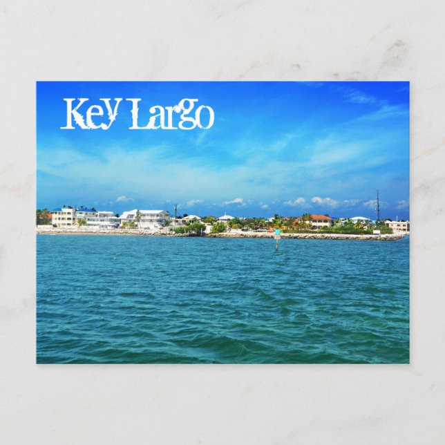 Cartão Postal Key Largo, Flórida, EUA (Frente)