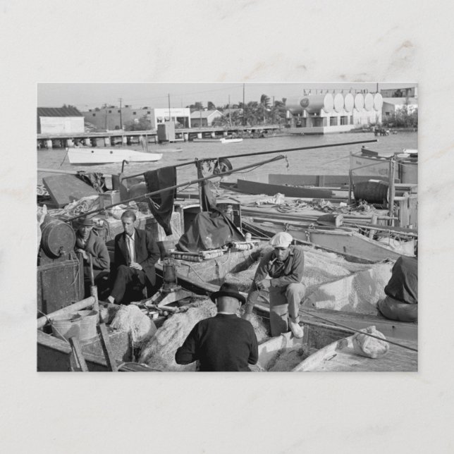 Cartão Postal Key West Fisheries, 1930 (Frente)