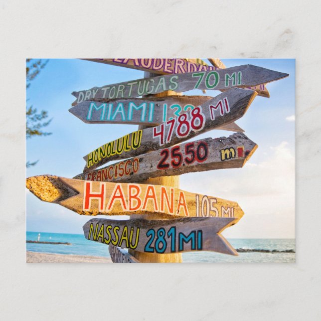 Cartão Postal Key West, Flórida (Frente)