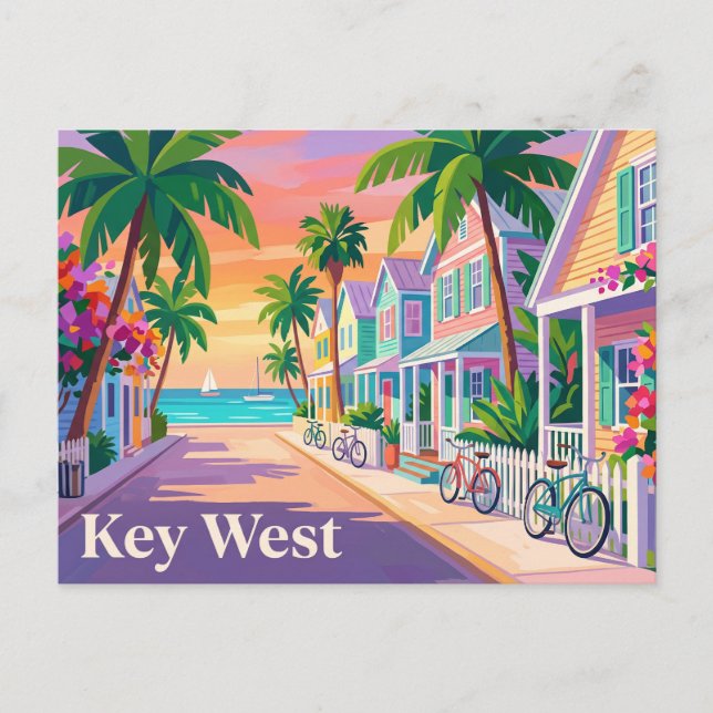 Cartão Postal Key West Flórida (Frente)
