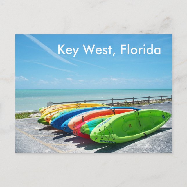 Cartão Postal Key West Florida Beach Ocean Postcard Photo (Frente)