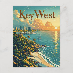 Cartão Postal Key West Flórida Cidade Antiga Charme Costeiro