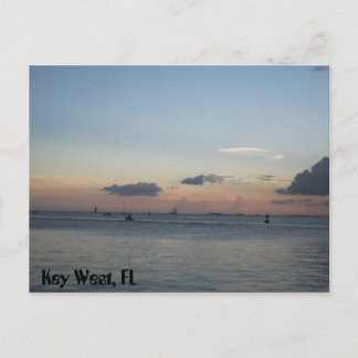 Cartão Postal Key West Florida Segelschiffe auf dem Meer