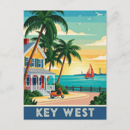 Cartão Postal Key West Florida Viagem
